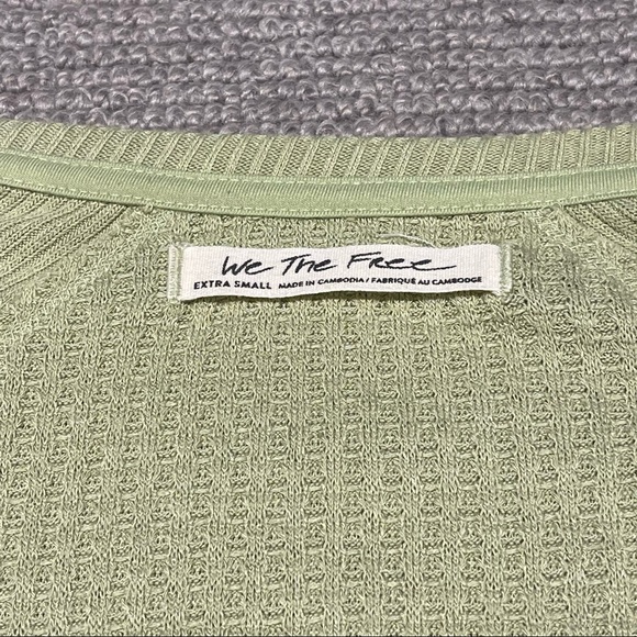 Free People We the Free Santa Clara Thermal in Pear (XS) - Picture 3 of 6
